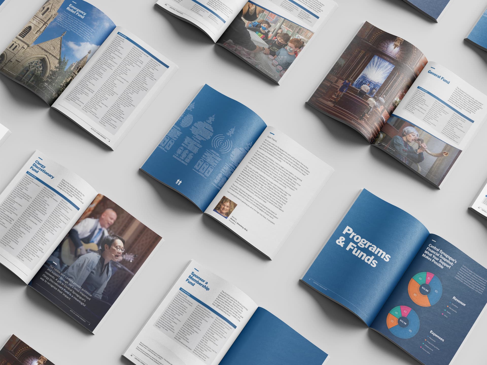 The “Acts of Loving Kindness” publication highlighted Central Synagogue’s programs and funding.